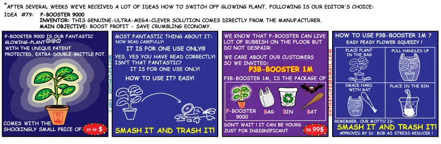 Glowing Plants Switch Off Idea 79